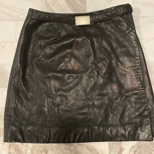 Banana Republic Leather Mini Skirt